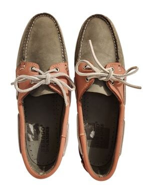 Sebago Docksides Women's Size 10 Two-Tone Suede Deck Boat Shoes Slides Prep Chic